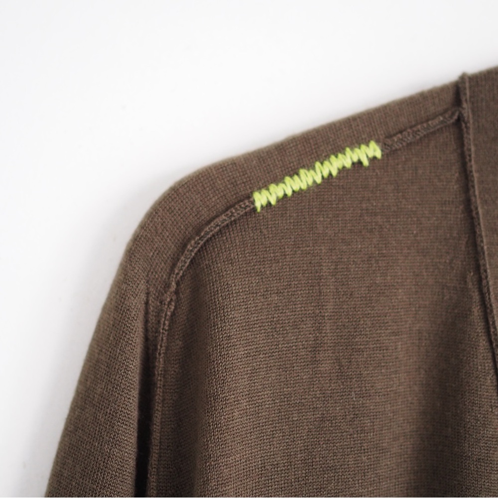 Anya Hindmarch merino extra fine wool Uniqlo cardigan oversized sweater large - Picture 4 of 9